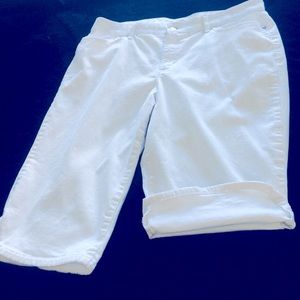 Gloria Vanderbilt crop Jeanpants Capri white Sz 18
